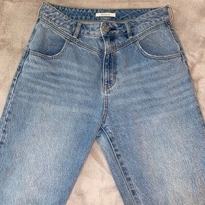 PacSun mom jeans light wash high rise